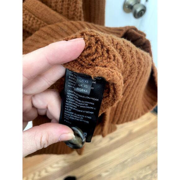 Anthropologie Ursa Oversized Rust Cardigan sz: XS - Picture 8 of 9